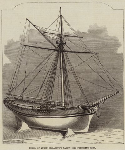 Modelo del Yate de la Reina Isabel de Edwin Weedon